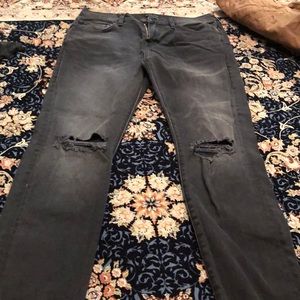 True religion Rocco relaxed skinny jeans distressed